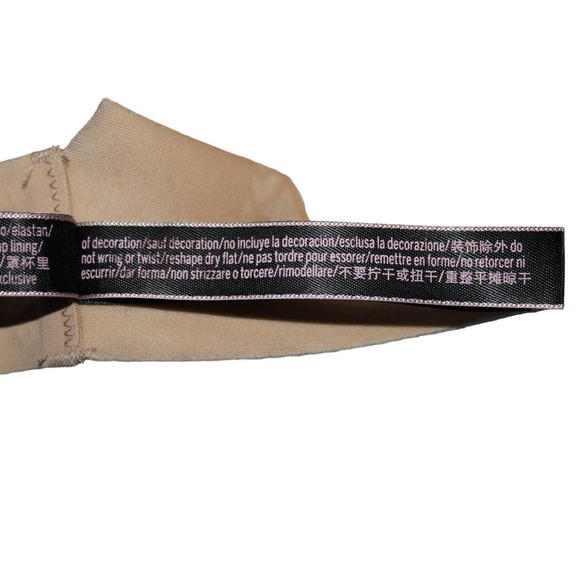 Womens Victoria's Secret 23667516 Cream Polyamide Elastane Push-Up Bra Size 34DD - Picture 7 of 8